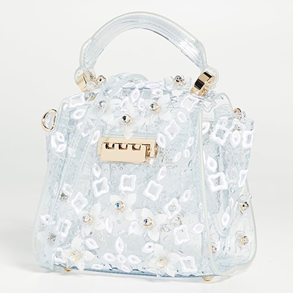 ZAC Zac Posen Eartha Mini Floral Clear Crossbody